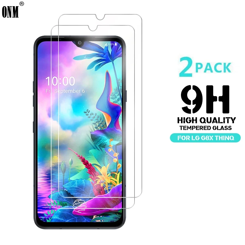 2 шт закаленное стекло для LG G8X ThinQ протектор экрана 2.5D 9H Премиум Закаленное