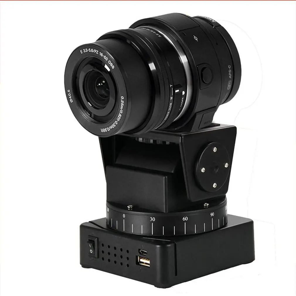 YT-260 Motorized Pan Tilt Tripod Head With Remote Control For Camera For Gopro Hero Yi Sony QX1L QX10 QX30 QX100