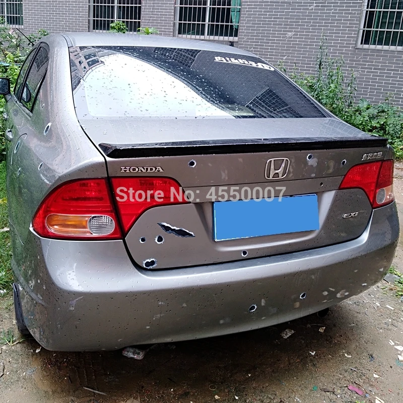 Best Price UBUYUWANT For Honda Civic Spoiler 2006-2011 Civic Spoiler High Quality ABS Material Unpainted Primer color Or Black Best Price UBUYUWANT For Honda Civic Spoiler 2006-2011 Civic Spoiler High Quality ABS Material Unpainted Primer color Or Black