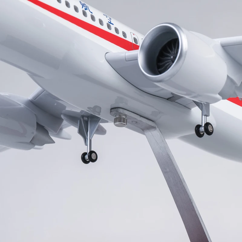 1/80 масштаб 47 см самолет Airbus A320 NEO Sichuan авиакомпания модель светодиодный светильник и шасси колеса литая модель самолёта из смолы игрушка