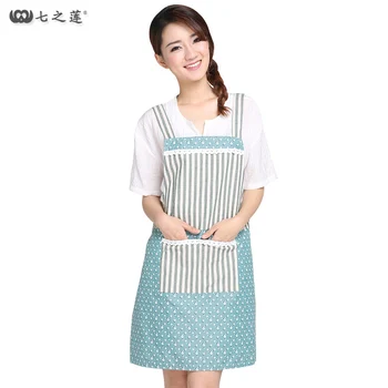 

Apron Korean fashion kitchen waterproof and oil-proof female 30061 adult cute overalls apron