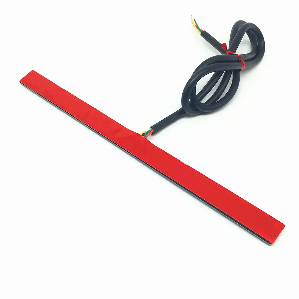 33 SMD 0,09 WLED интегрированная светодиодная лента для мотоцикла номерной знак лампа задний стоп-сигнал поворот сигнальная лампа красный/желтый