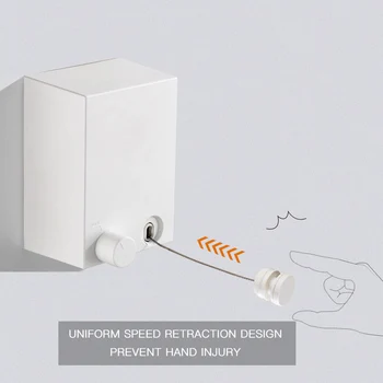

Telescopic Stainless String Invisible Clothesline Retractable Clothes Dryer Hanger Hanging Clothes Line