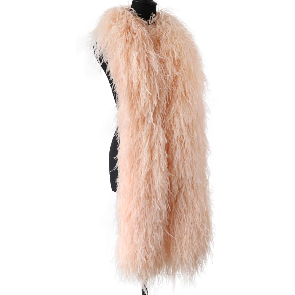 3 ply 72 Soft Brown Ostrich Feather Boa –