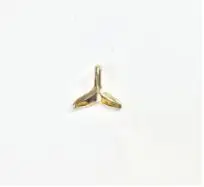 gold Eruifa 20 шт 10 мм Симпатичный мини хвост русалки цинкового сплава ожерелье, серьги браслет ювелирные изделия DIY ручной работы 2 цвета - Окраска металла: gold