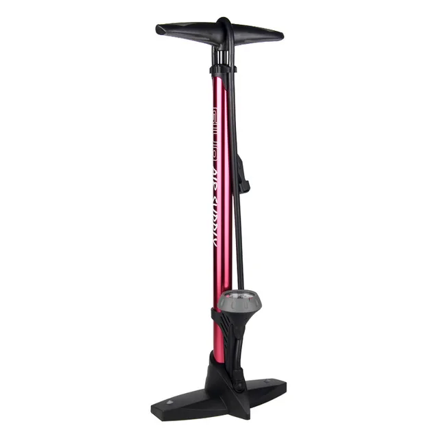 red Giyo MTB велосипедный насос с манометром Presta Schrader Клапан адаптер 160Psi ножной велосипедный насос воздушный насос для шин Аксессуары для велосипеда - Цвет: red
