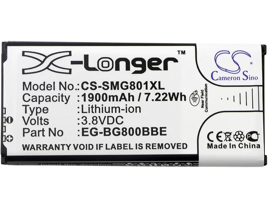 Кэмерон sino1900mAh батарея для Samsung Galaxy S5 Dx мини SM-G800 G800F G800H G800R4 G800Y EB-BG800BBE