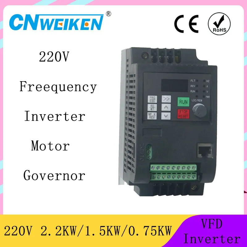 2.2KW 220V VFD Single Phase input 220v and 3 Output Frequency Converter/Adjustable Speed Drive/Frequency Inverter | Обустройство дома