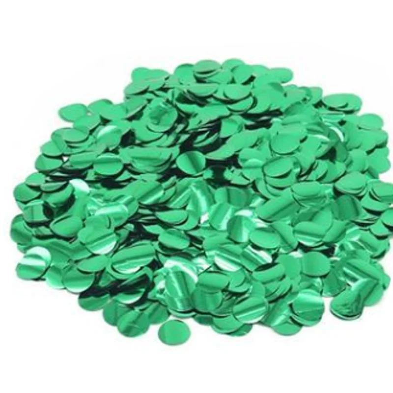 green 100 г диаметр 1 см металлические аксессуары для воздушных шаров фольга стол Конфетти Свадебная вечеринка события украшения - Цвет: green