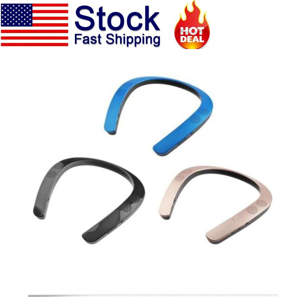 HX321 Wearable Wireless Neckband Earphone BT 5.0 Stereo Sports Headphone Magnetic HD Call Waterproof 4 Speakers Headset with Mic |