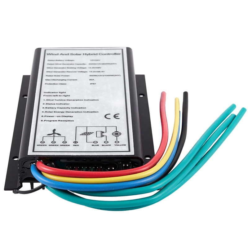 

Automatic Identification 12V/24V Wind Generator Charging Controller Wind Turbine Regulator Charging Controller Waterproof IP67