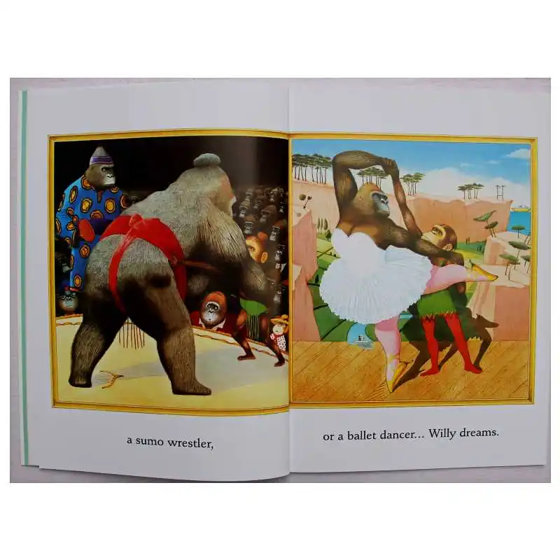 Willy the Dreamer от Энтони Брайн Обучающая книга с английскими картинками обучающая