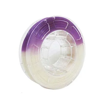 White-to-Purple Светильник накаливания для 3d принтера, меняющий цвет, нить из пла-пластика для 3d принтера 1,75 мм 2,2 фунтов(1 кг), белый-фиолетовый - Цвет: White-to-Purple