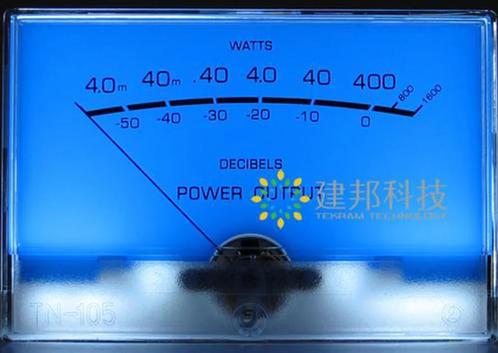TN-105 Classic McIntosh Lake Blue High Precision VU Meter DB Table Discharge Flat Table Pre-Stage Audio Amplifier Power Meter