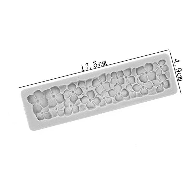 

Hydrangea Border Molds Fondant Cake Decorating Tools Silicone Molds Sugarcrafts Chocolate Baking Tools for Cakes Gumpaste Fimo