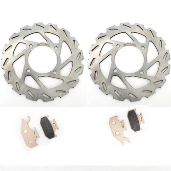 

BIKINGBOY ATV Front Brake Discs Disks Rotors Pads For Can-Am Outlander 400 500 650 800 Outlander Max 400 500 650 800