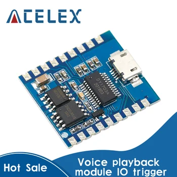 

DY-SV17F Audio Module Mini MP3 Player IO Trigger USB Download Flash Voice Module