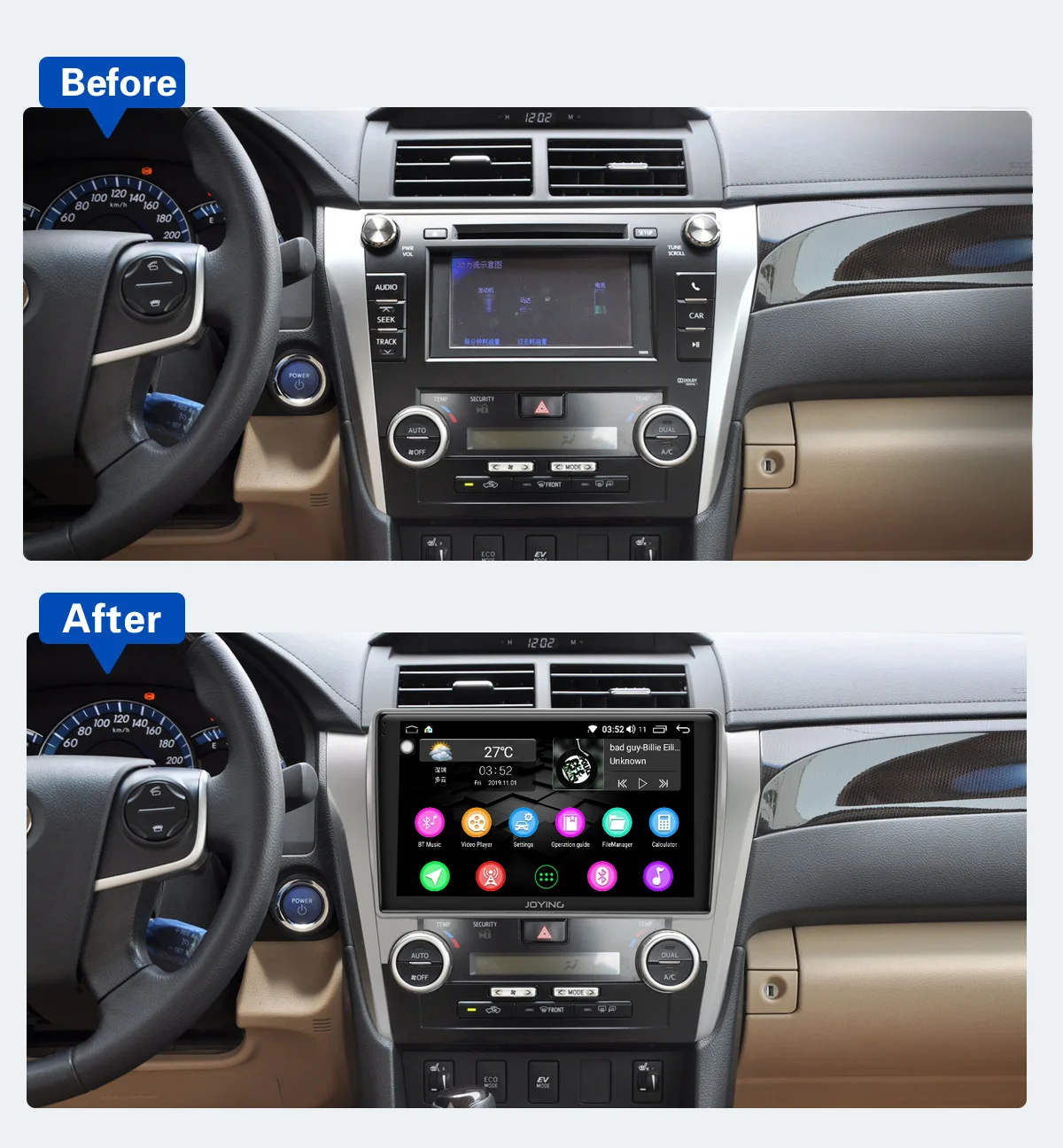 10," 1 Din ips экран Android Авторадио gps стерео с DSP Wifi для Toyota Camry Aurion 2012 2013 головное устройство аудио плеер