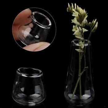 

1/12 Scale Dollhouse Miniature Glass vase Glass jar Home Living room Decor