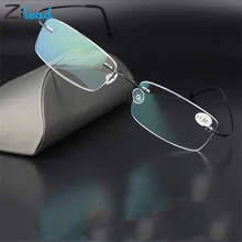 Zilead сплав без оправы очки для снятия зрительного утомления пресбиопические очки TR90 сверхлегкие простые очки для родителей