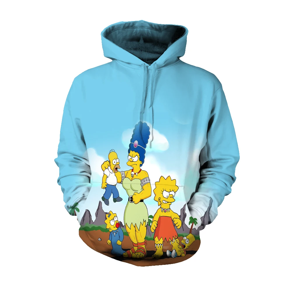 simpsons hoodies 12 Г. Mr. Q на заказ осень зима Симпсоны рисунок толстовки модный бренд черный Рисунок Симпсоны Толстовка мужская Толстовка - Цвет: simpsons hoodies 12