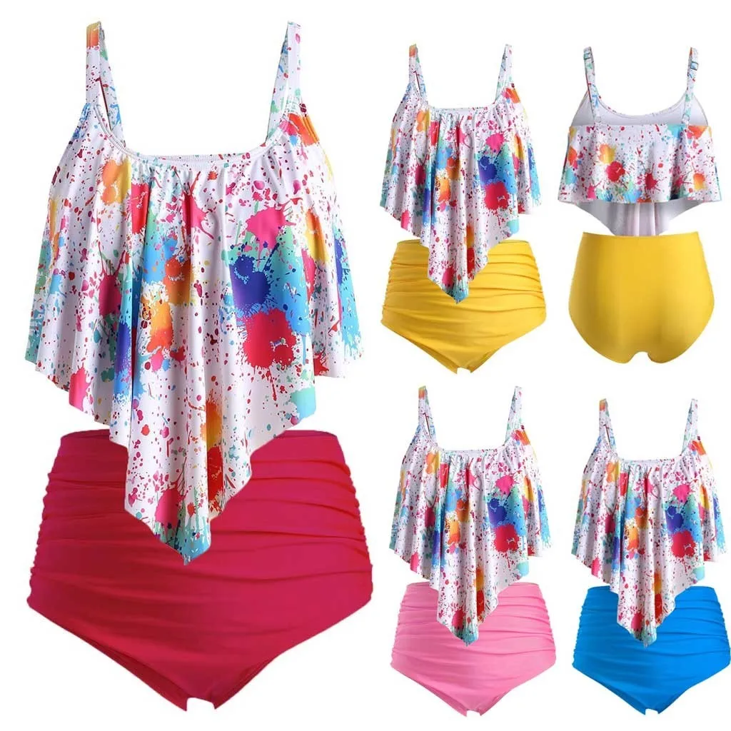 Женский летний купальник бикини пуш ап размера плюс покрывало с галстуком