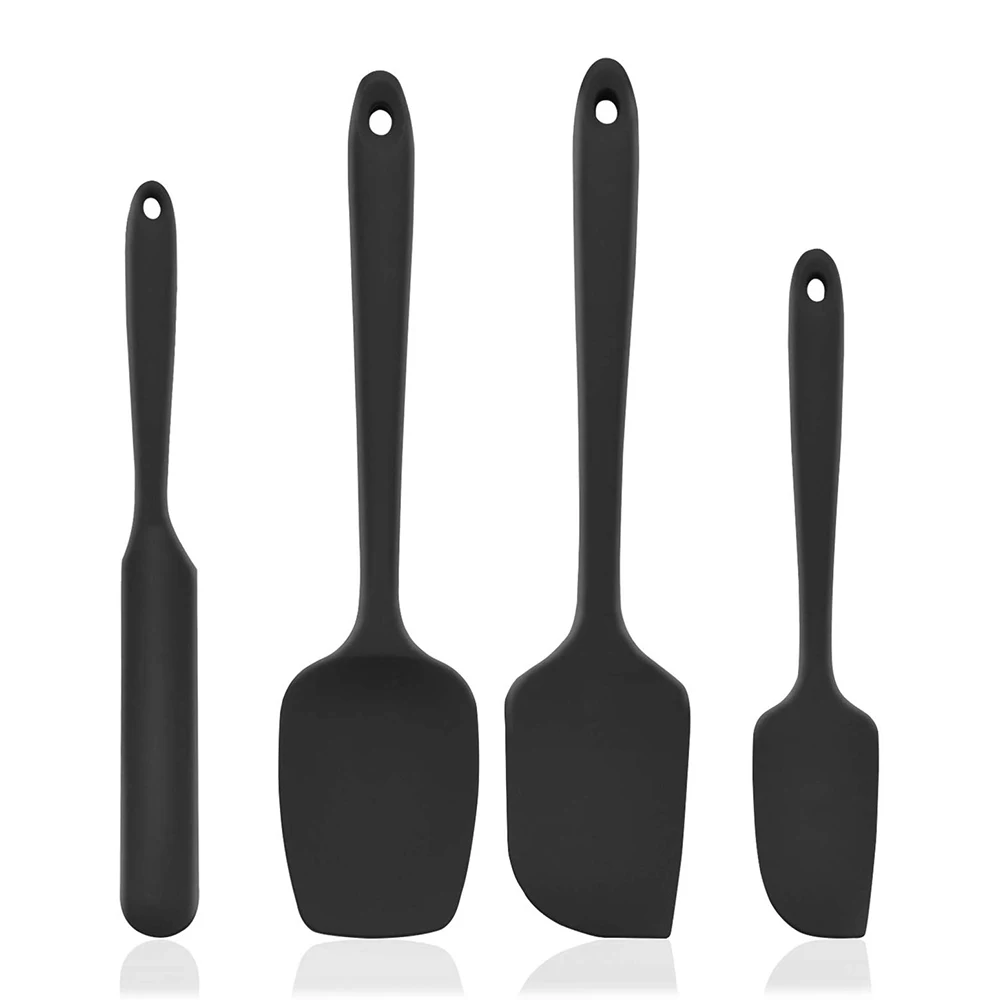 

4pcs Silicone Pastry Spatula Set Non-Stick Rubber Spatula Set Heat-Resistant Spatula Kitchen Utensils Set for Baking accessories