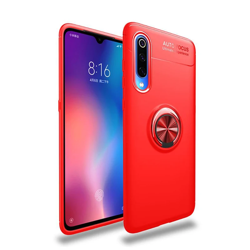 Red Ring Case ALLOPUT чехол для xiaomi mi A3(сяоми ми а3) чехол mia3 магнитное кольцо анти-шок mi a3 Xiaomi mia3 чехлы Xiaomi mi A3 A 3 задняя крышка чехол xiaomi mi A3 чехол на ксиоми ми а3 чехол - Цвет: Red Ring Case