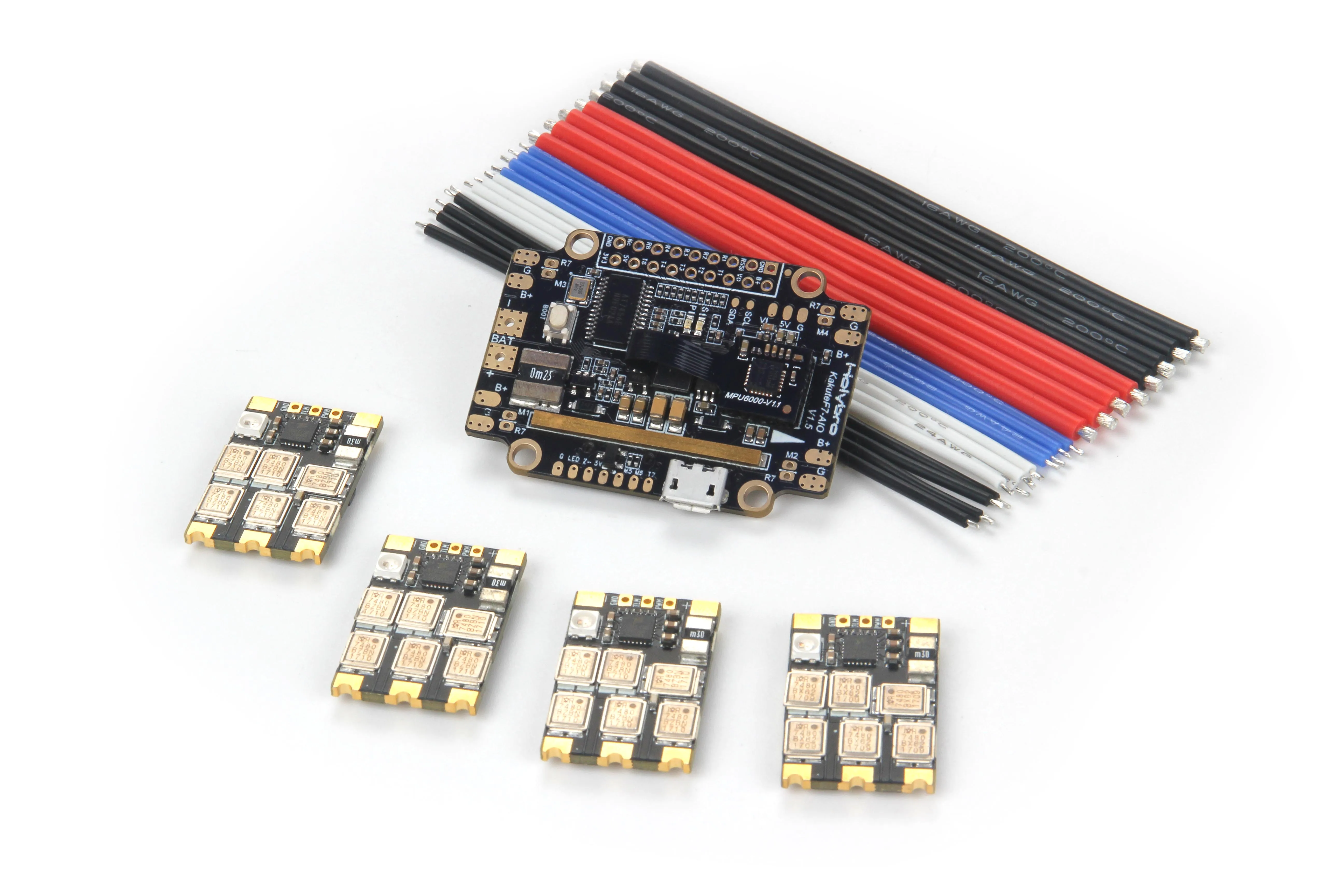 Holybro Kakute F7 AIO V1.5 Контроллер полета и Atlatl HV V2 FPV передатчик и 65A BL_32 Tekko32 F3 металлический ESC комбо для дрона