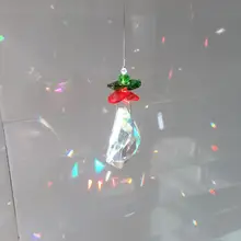 AB 30 мм Алмазная форма великолепное Хрустальное стекло окно Висячие фэн-шуй целебная Призма Защита от солнца Радужный чайник домашний садовый декор