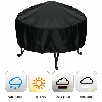 

Barbecue Black Waterproof BBQ Cover Outdoor Rain Grill Barbacoa Anti Dust Protector For Gas Charcoal Electric Barbe Grill Cover