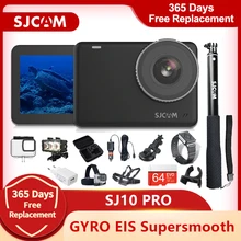 Action Camera SJCAM SJ10 Pro Gyro EIS Supersmooth 4K 60FPS WiFi Remote 1300mAh Battery Ambarella H22 10m Body Waterproof SportDV