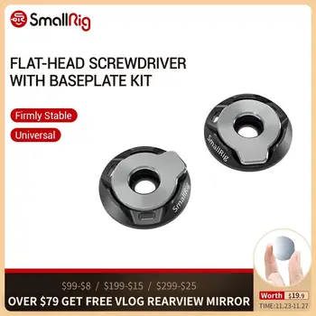 

SmallRig Flat-Head Screwdriver with Baseplate Kit (Pair) For SmallRig Cage/L bracket/Handle/Quick Release Plate/Baseplate - 2453