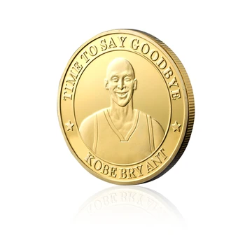 

Kobe Bean Bryant Coins Collectibles Gold Plated Metal Coin Challenge Coin Home Decor for Collection
