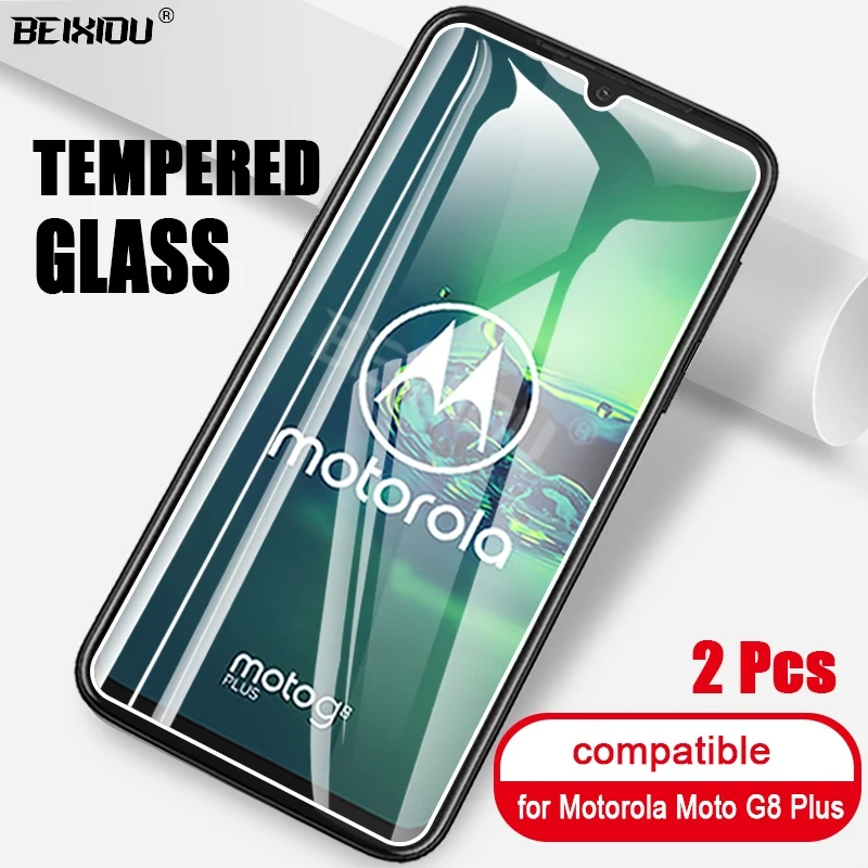 Из 2 предметов полный экран из закаленного стекла для Motorola Moto G8 плюс Экран протектор 2.5D с уровнем твердости 9h закаленное стекло для Moto G8 плюс защитная пленка