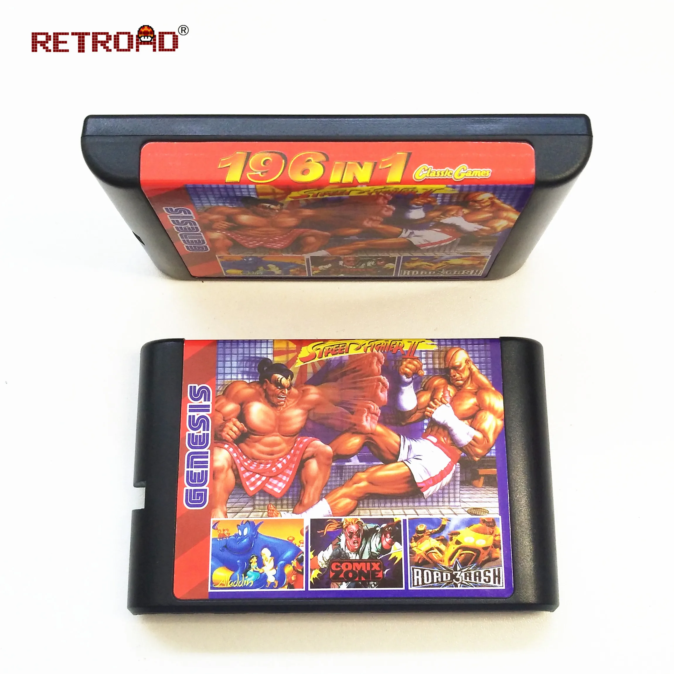 Новое поступление 196 в 1 Горячая Коллекция игр для SEGA бытие MegaDrive 16 бит картридж PAL