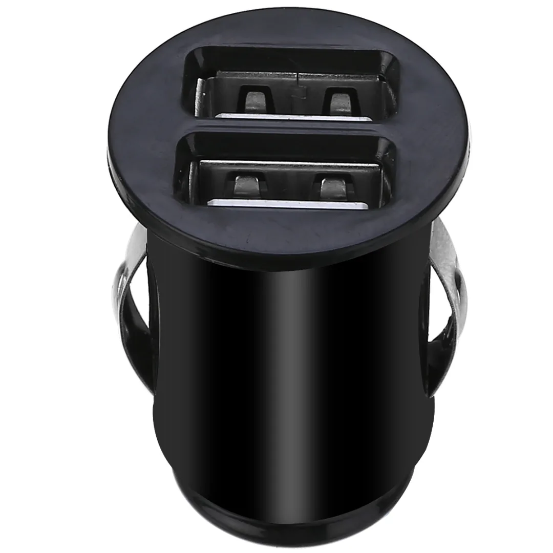 New Arrival DC 12V 2.1 A Car Power Adapter Dual 2 Port USB Mini Car Charger Adapter For Phone Car Electronics Accessories