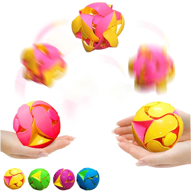 1Pcs Color Changing Ball Toy Hand Throwing Sensory Decompression Accessory for Kids / Adults Random Color 6