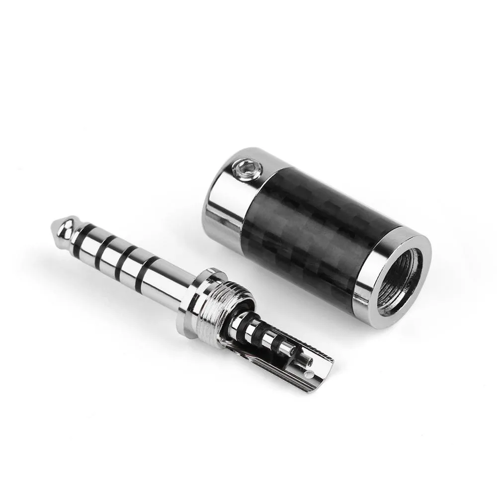 10PCS 4.4mm 5 Pole Male Earphone Audio Plug For NW-WM1ZA Headset Rhodium/Gold Plated Audio Jack Wire Connector DIY Adapter
