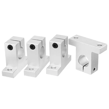 

4Pc Linear Optical Axis SK Vertical Support Aluminum Alloy Bearing Frame Polished Rod Frame SK20