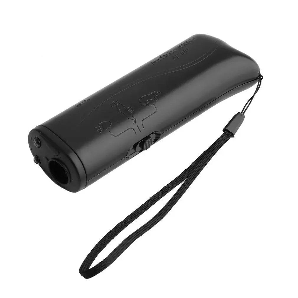 Черный 3 in 1 Anti Barking Stop Bark Dog Training Device Dog Training Repeller Control LED Ultrasonic Anti Bark Barking - Цвет: Черный