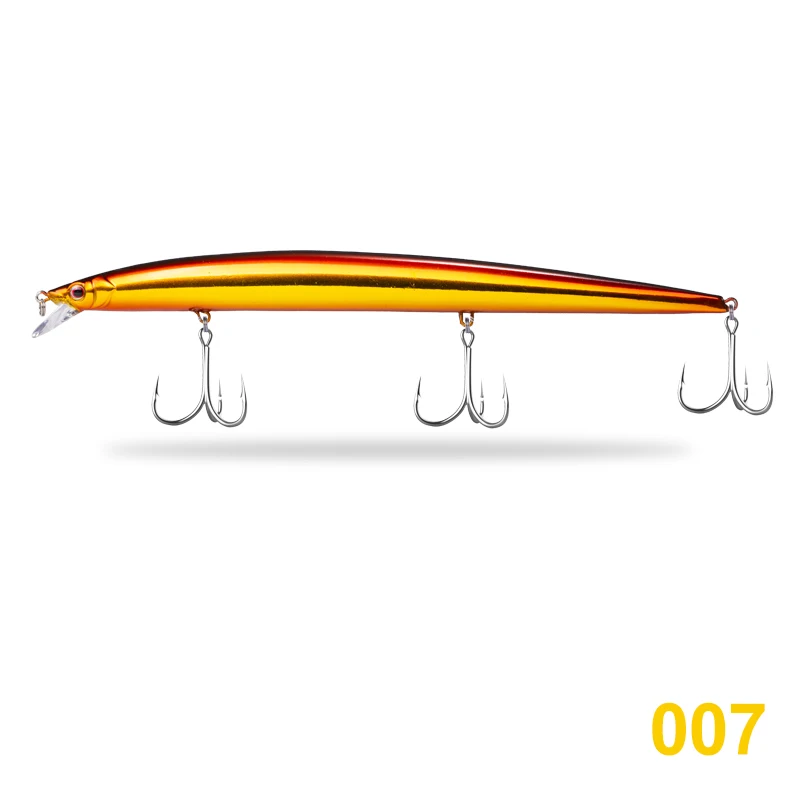 007 Hunthouse lw405 рыцарский гольян плавающий 0-1,5 м длинные литые жесткие рыболовные приманки рыцарский гольян 210 мм 34 г воббер искусственная приманка - Цвет: 007