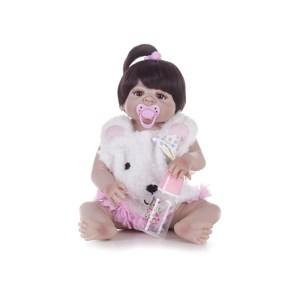 Pickwoo bebes кукла-реборн 48 см 55 см куклы для маленьких девочек Мягкие силиконовые Boneca reborn Brinquedos Bonecas детские подарки игрушки