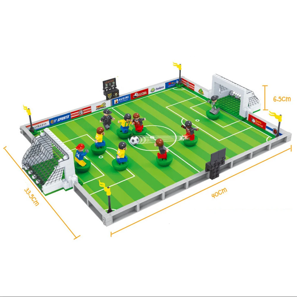 AUSINI 25590 City Football 251 шт. 3D обучающая модель и строительные блоки хобби игрушки для