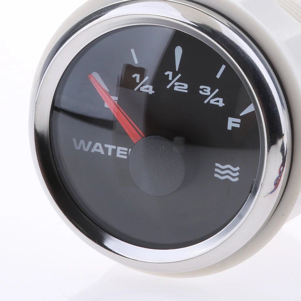 

Universal 52mm 2 inch Electric Water Level Gauge Meter Indicator with Multiple Backlight, E-1/4-1/2-3/4-F