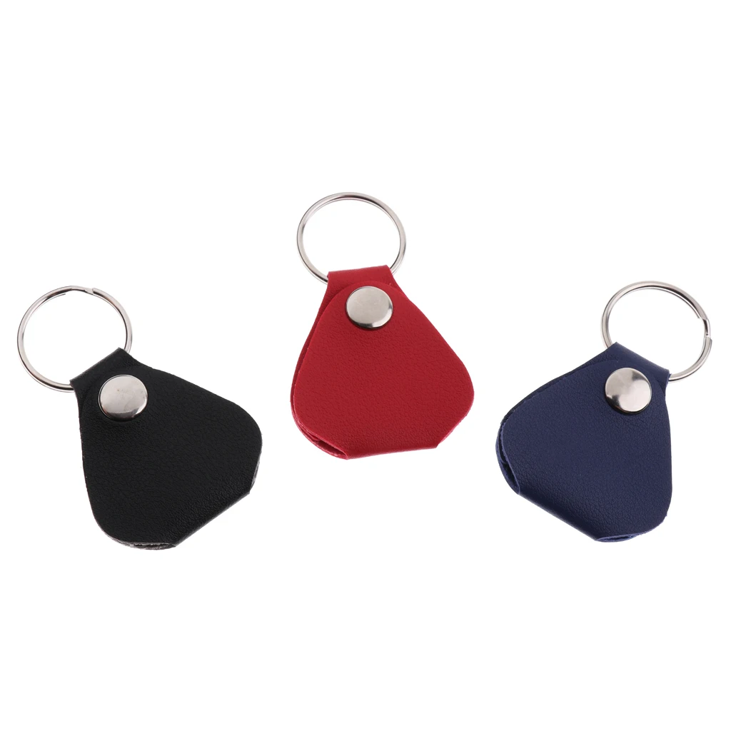 Гитарный держатель Чехол из искусственной кожи Plectrum Брелок чехол сумка для гитары подарок для влюбленных