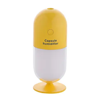 

USB capsule Humidifier Electric Air Ultrasonic diffuser mist maker with Led lamp for Car Home Office