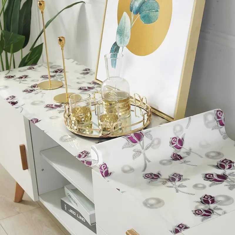 Водостойкая прямоугольная скатерть из ПВХ|soft glass|transparent table matcrystal mat |
