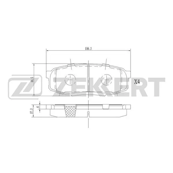Колодки торм. диск. зад Lexus LX(URJ) 07- Toyota LC 200 07- T