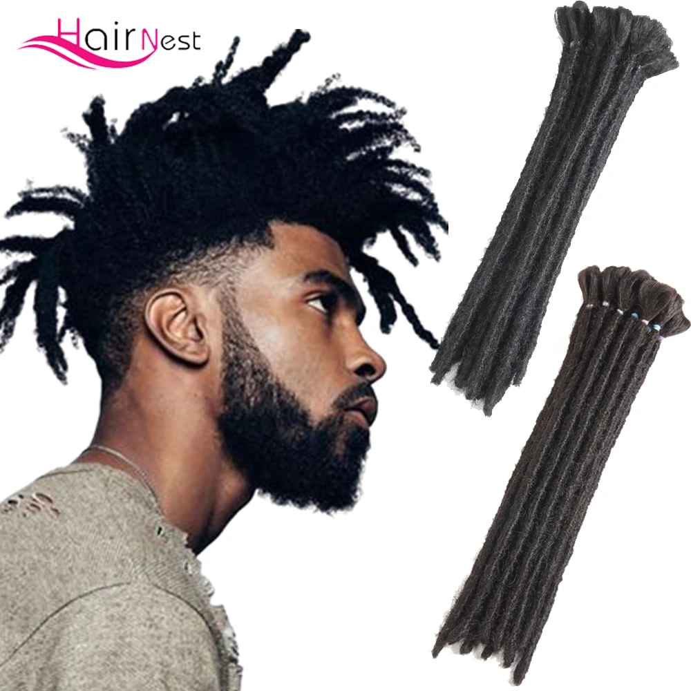 Hair Nest 6 12inches Short Synthetic Dreadlocks Handmade Short HipHop Crochet Hair For Black Men Crochet